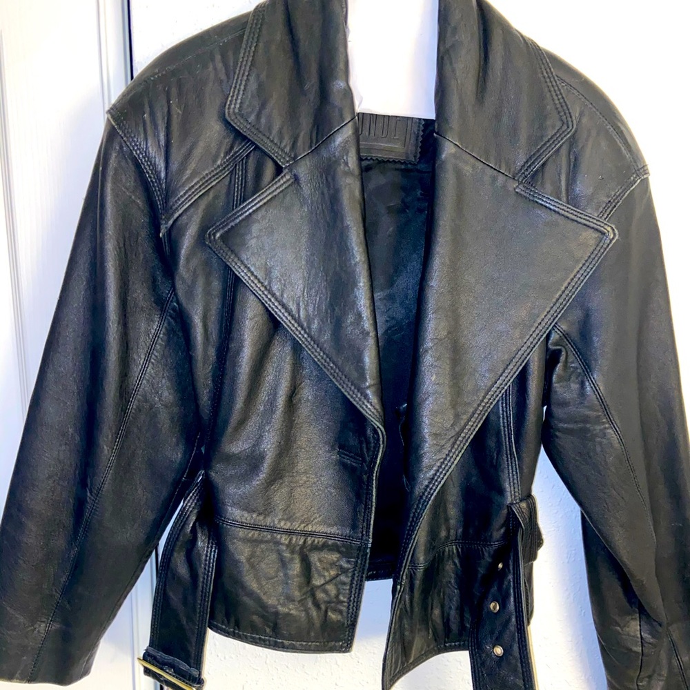 Vintage Cuir Du Monde leather jacket.